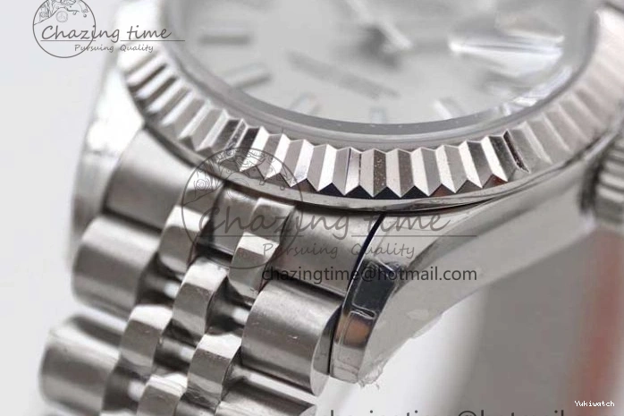 SS on Silver Steel Lady Bracelet 1:1 904L 28 TWF Best Dial DateJust President Edition NH05 0426